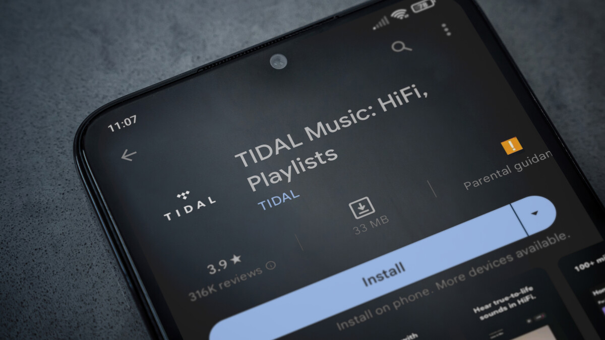 The Tidal music service is not supported by Google.  In order to use Google devices, a detour is required.