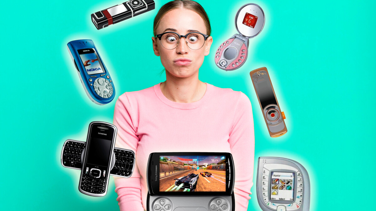 In the 2000s, anything was allowed when it came to cell phone design.