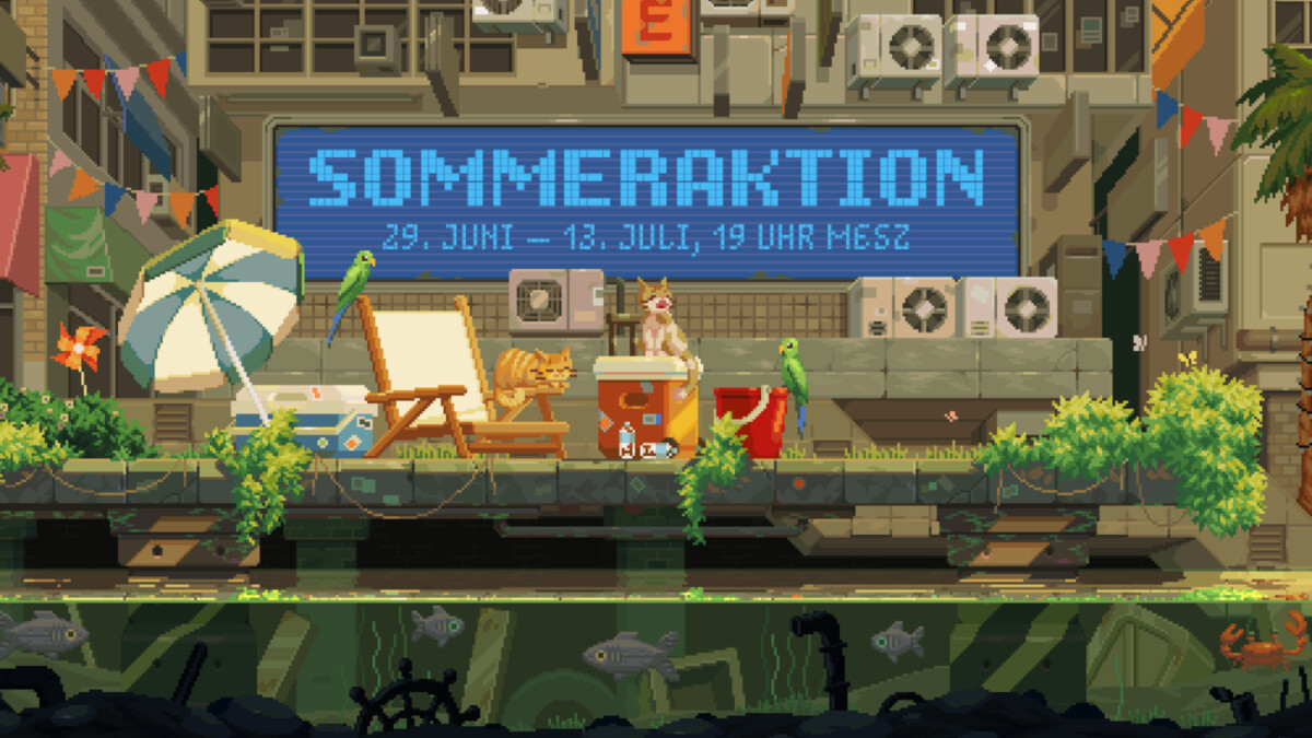 En Steam puedes encontrar el actual "promoción de verano" numerosos juegos de ordenador con grandes descuentos.
