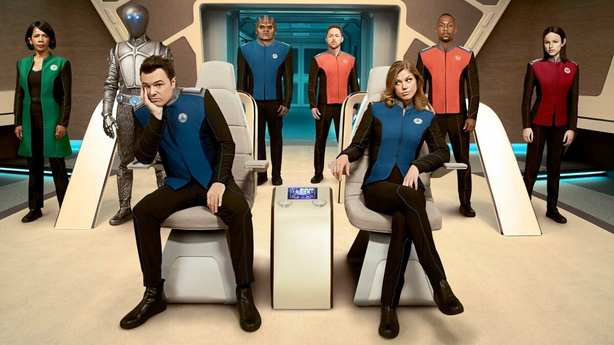 Seth MacFarlane is walking along "The Orville" retracing the footsteps of the golden days of "star trek"