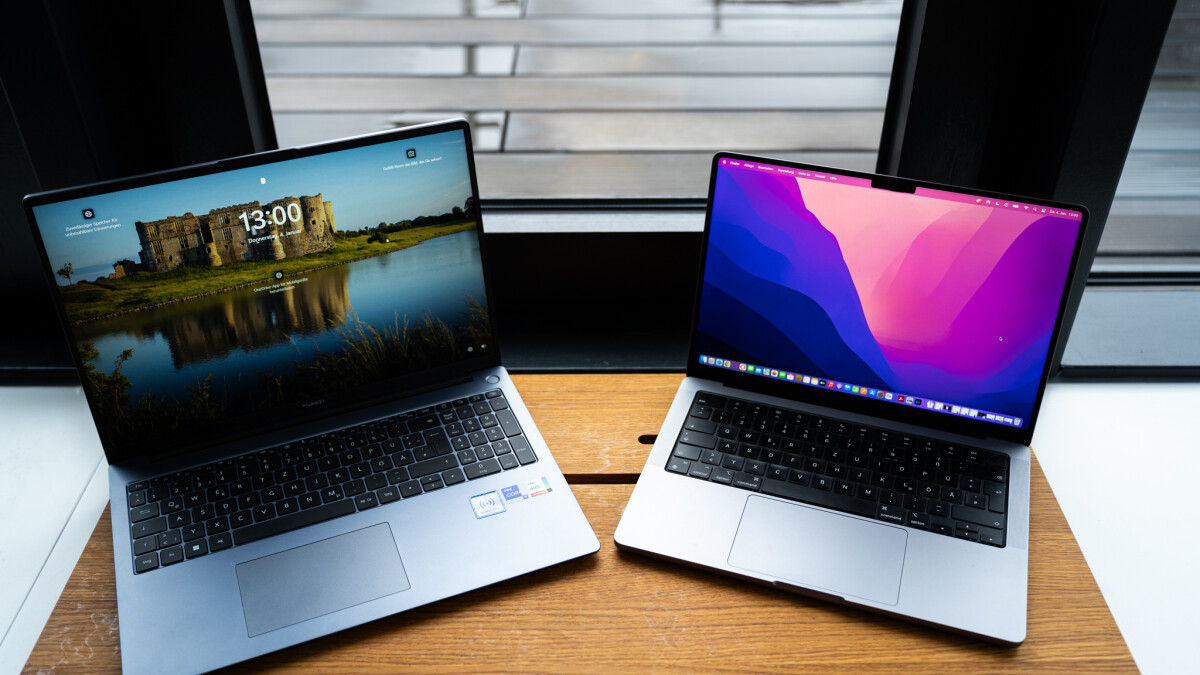 The design of the Huawei MateBook D16 is clearly based on Apple's MacBook.