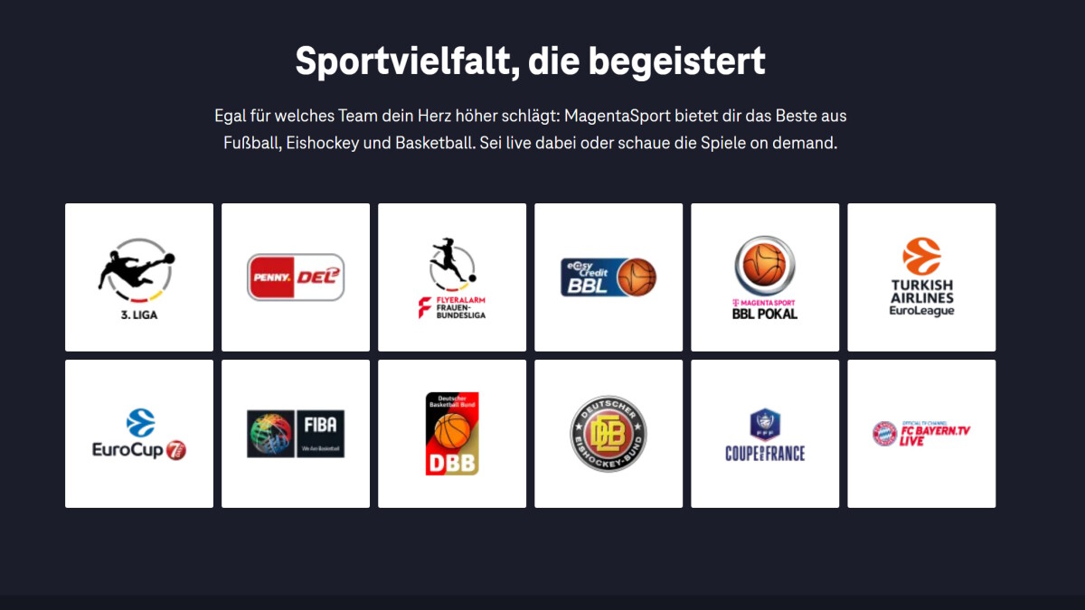 Si bien Magenta Sport promete variedad, el enfoque del servicio está en las transmisiones de baloncesto.