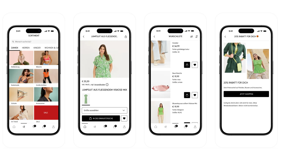 Egal, ob ihr Kleider, Wäsche oder Bademode sucht - hier findet ihr alles in allen Größen.