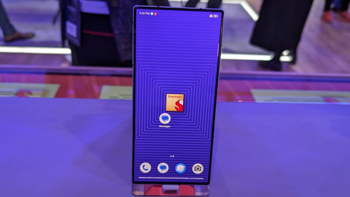 On the Nubia Z60 Ultra, the front camera is hidden under the screen.