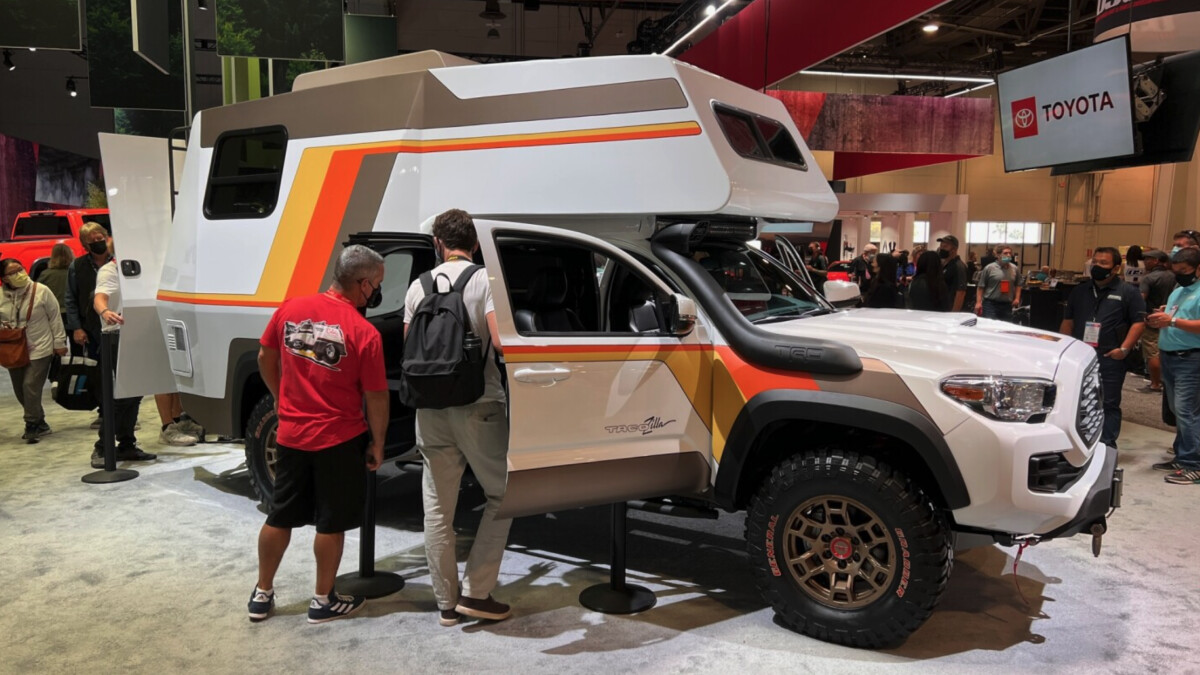 Ein starker Publikumsmagnet: Toyota Tacozilla auf der SEMA-Show in Las Vegas.