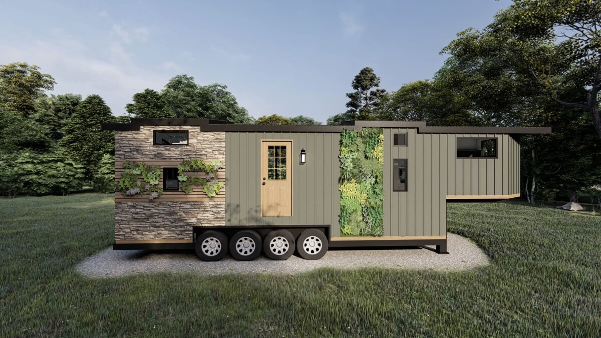 Ungewöhnlich groß für ein Tiny House, aber es passen auch bis zu sieben Personen ins "True North Retreat".