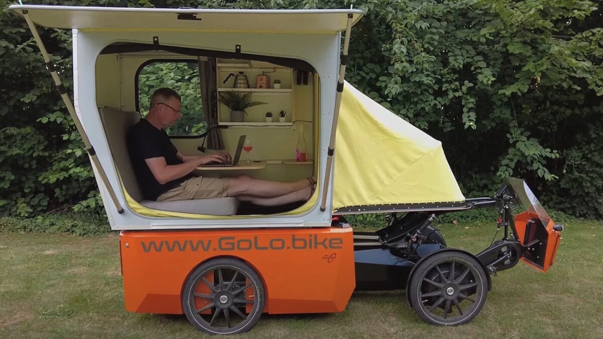 Solarbetriebener E-Bike-Camper: Wie ein Tiny House auf Rädern