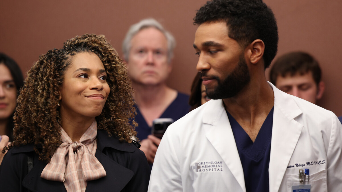 Grey's Anatomy : Kelly McCreary et Anthony Hill dans le rôle de Maggie et Winston