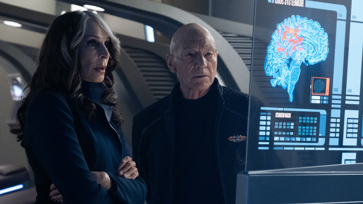 Star Trek Picard Season 3: Episode 6 "The Bounty" - Beverly and Jean-Luc aren't thrilled about Jack Crusher's diagnosis.