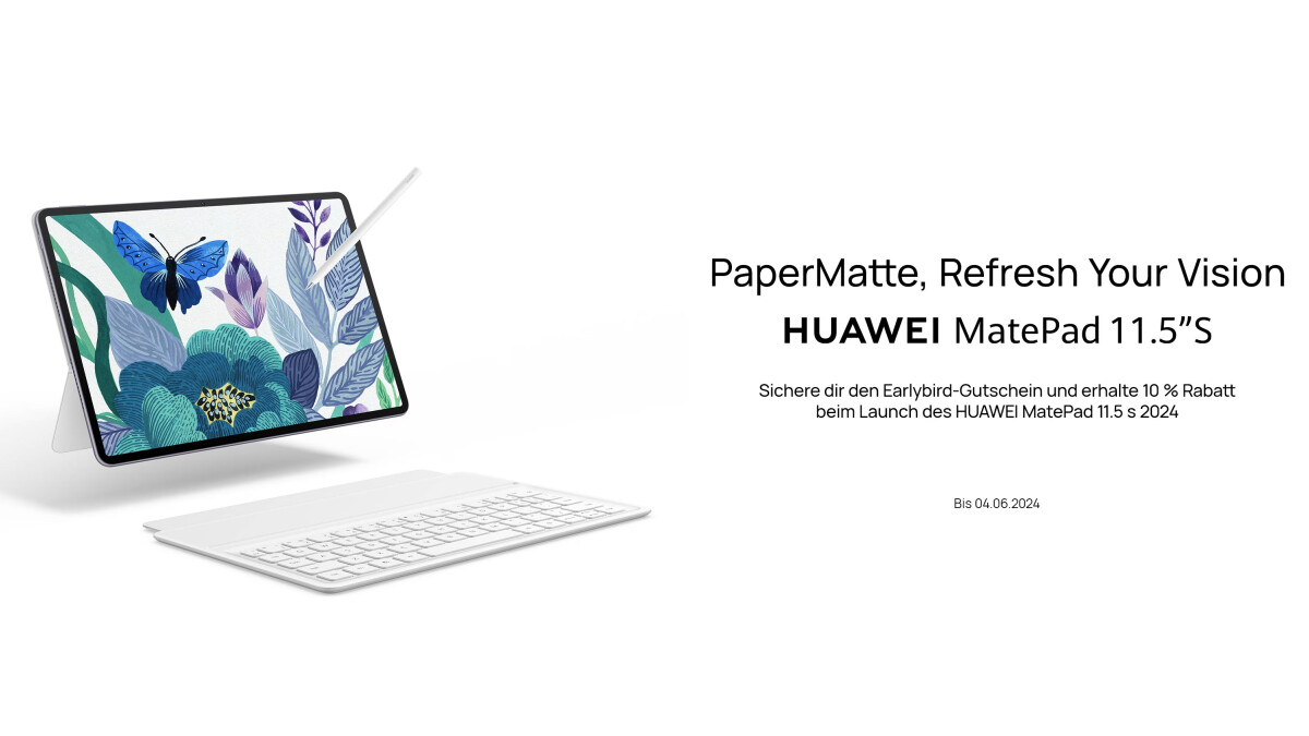 Consigue la Huawei MatePad 11.5 S 2024 con un cupón por reserva anticipada.
