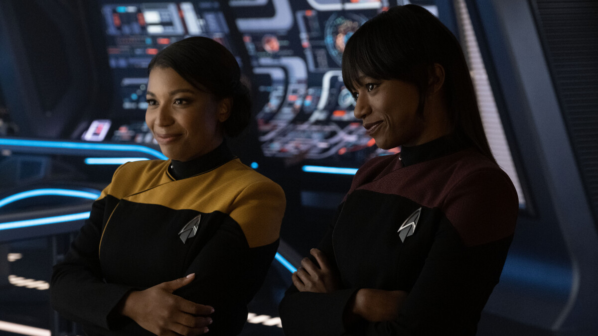 Star Trek Picard Season 3: Episode 6 features the two La Forge sisters, Alandra (Mica Burton) and Sidney (Ashlei Sharpe Chestnut).