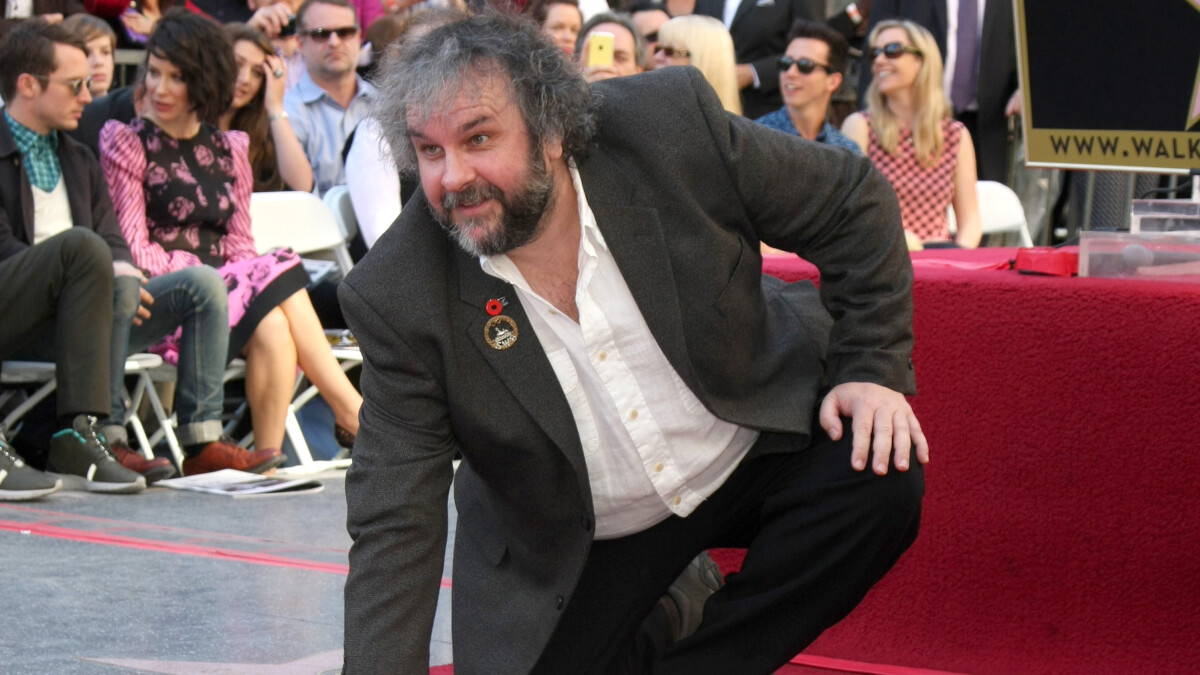 "señor de los Anillos"El director Peter Jackson recibe su estrella en el Paseo de la Fama de Hollywood.