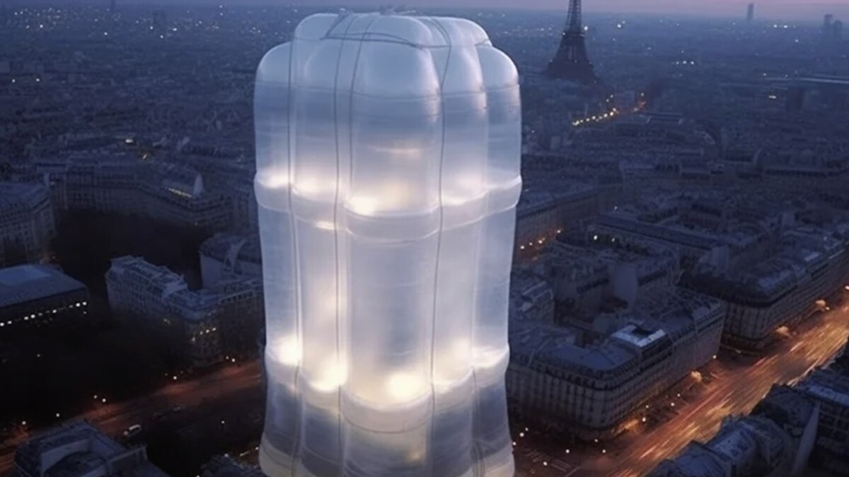 Aufblasbare Wolkenkratzer sollen schnell errichtet, nachhaltiger sein, als klassische Betongebäude.