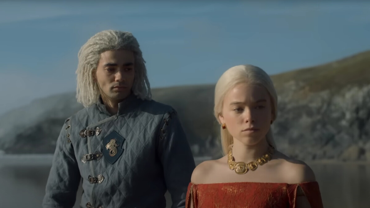 House of the Dragon: Laenor Valeryon and Rhaenyra Targaryen