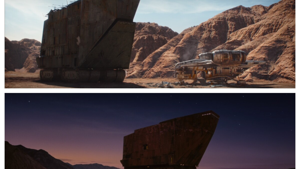 Star Wars - The Mandalorian: The Sandcrawler is often used by the Jawas on Tatooine to drive through the desert.