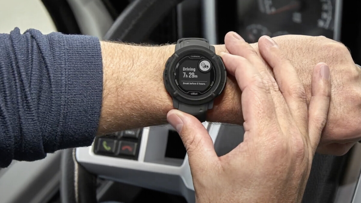 This Garmin smartwatch was designed for truck drivers.