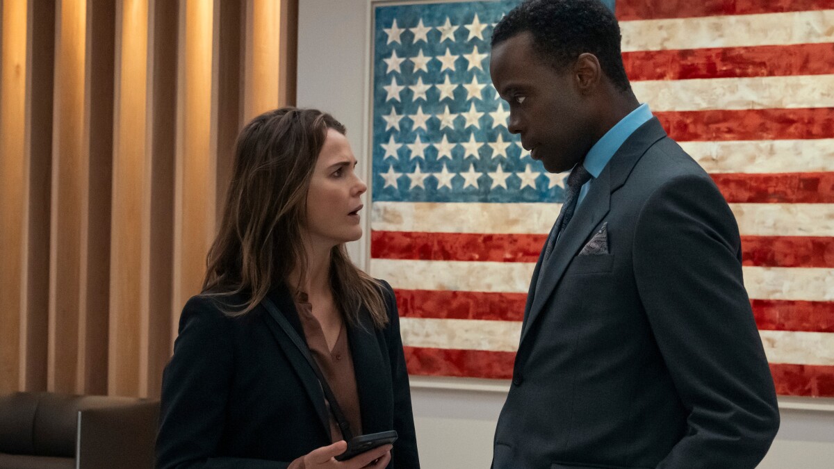 Diplomatic Relations: Keri Russell as Kate Wyler and Ato Essandoh as Stuart Heyford