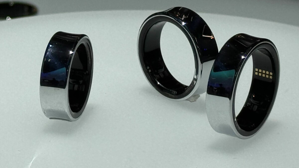 Samsung zeigte auf dem MWC in Barcelona seinen Galaxy Ring erstmals öffentlich.