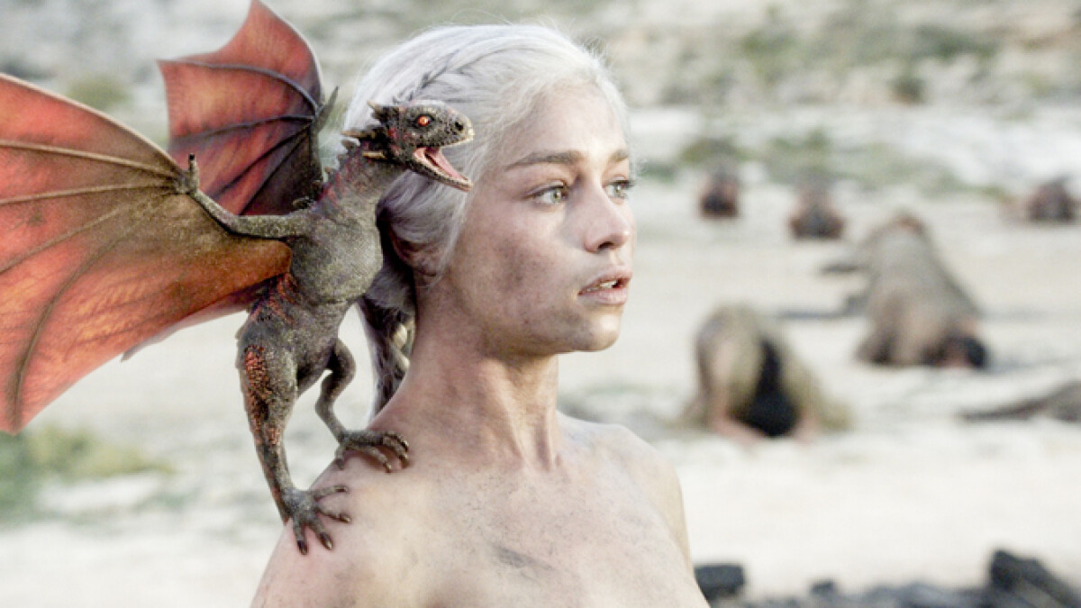 Game of Thrones: Daenerys was able to hatch the dragon eggs after climbing into a fire with them. 