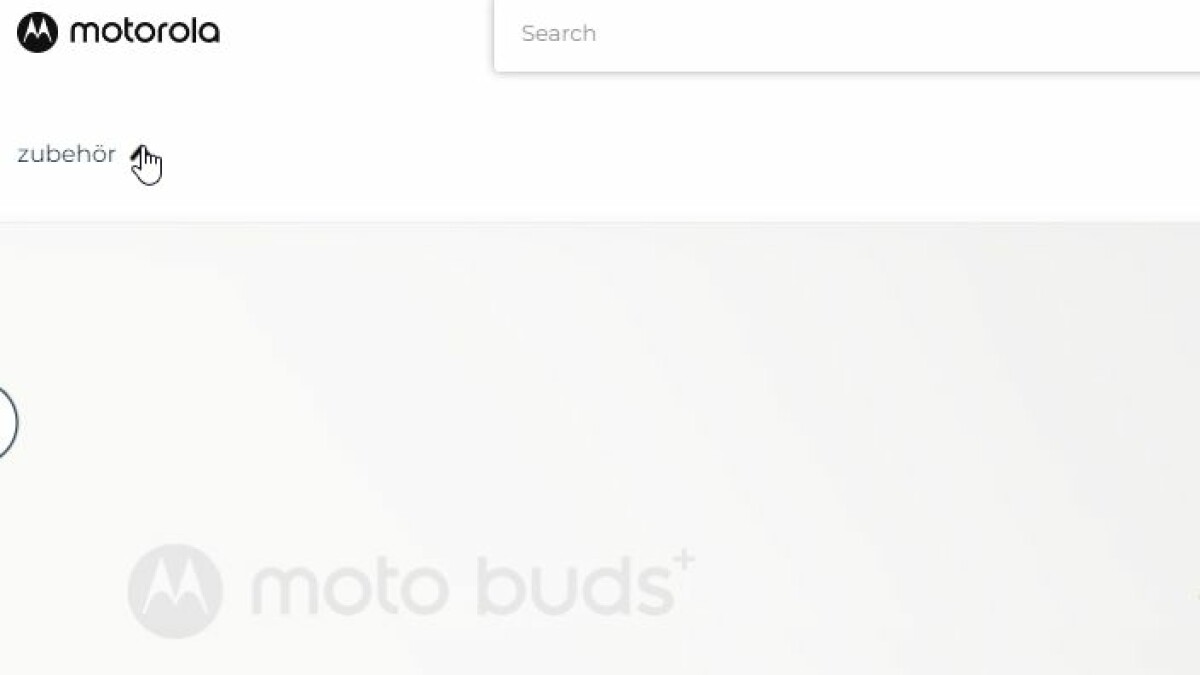 Actualmente en la página web alemana de Motorola ya no encontrará ningún teléfono móvil, sólo accesorios.
