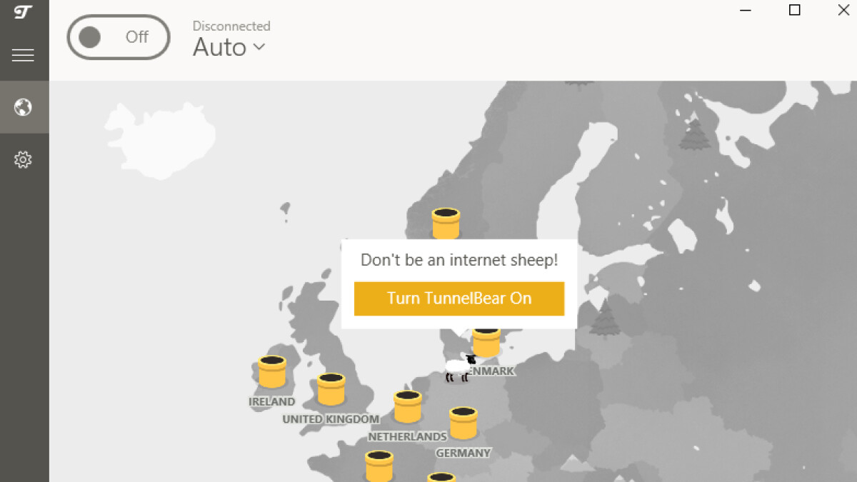 Anschaulich und schnell verständlich präsentiert sich TunnelBear.