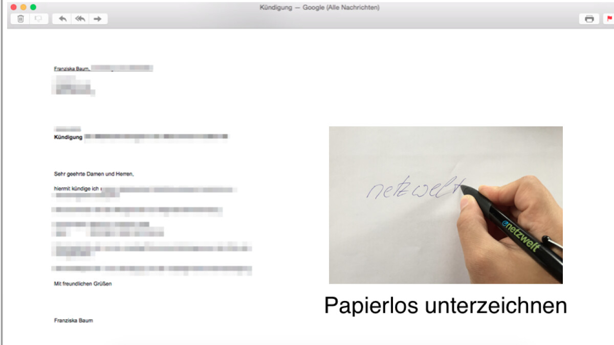 Os X Mail Unterschrift In Dateianhang Einfugen So Geht S Netzwelt