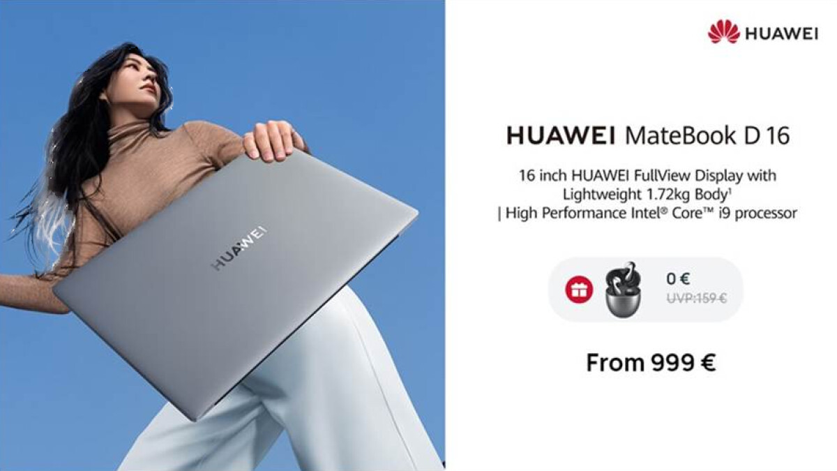 El nuevo Huawei MateBook D 16 2024 no sólo es elegante, sino también potente.