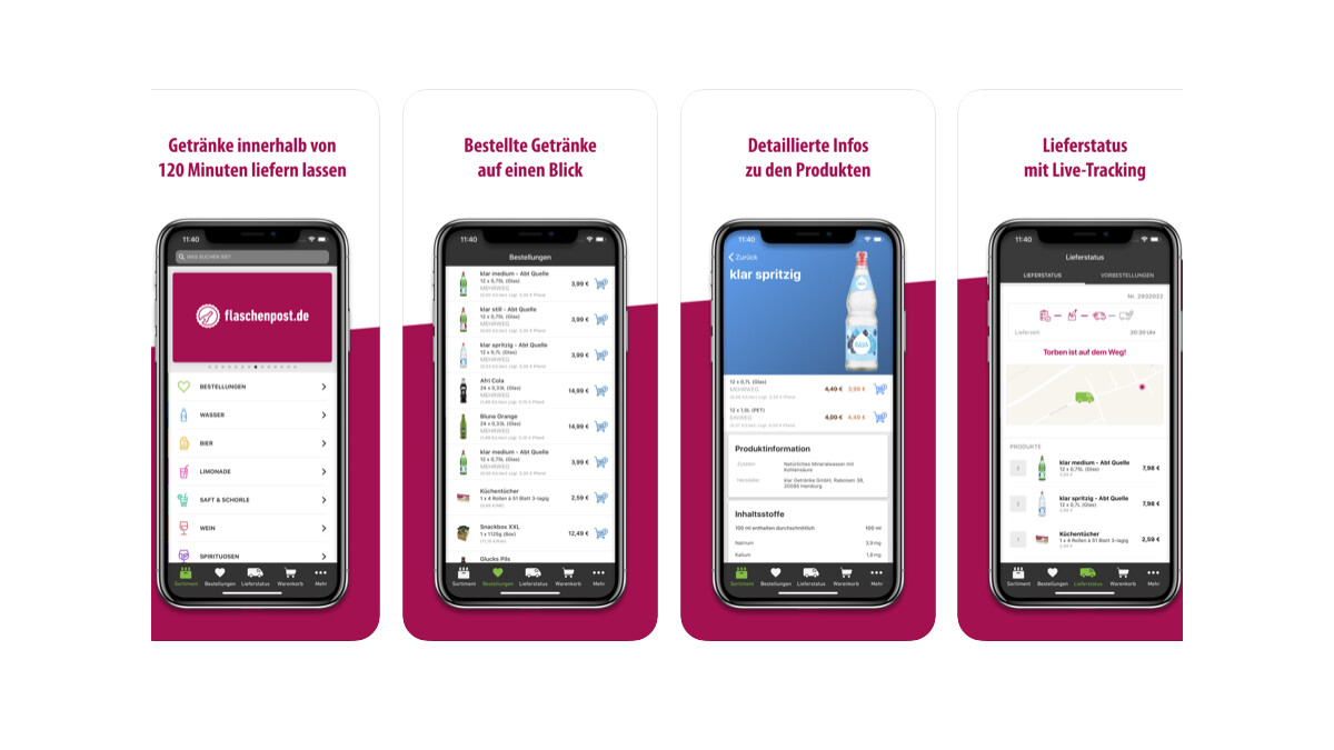 Flaschenpost App Flaschenpost App