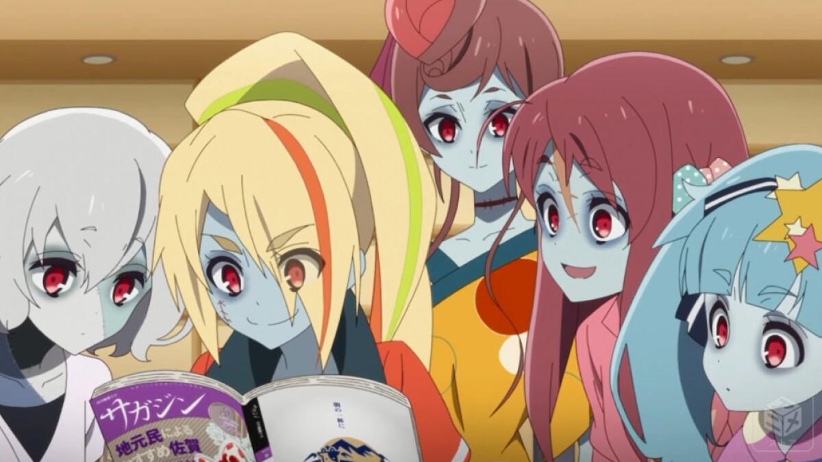Junko, Saki, Yugiri, Sakura und Lily (v. l. n. r) sind in "Zombie Land Saga" ein Teil der Idol-Pop-Gruppe Franchouchou