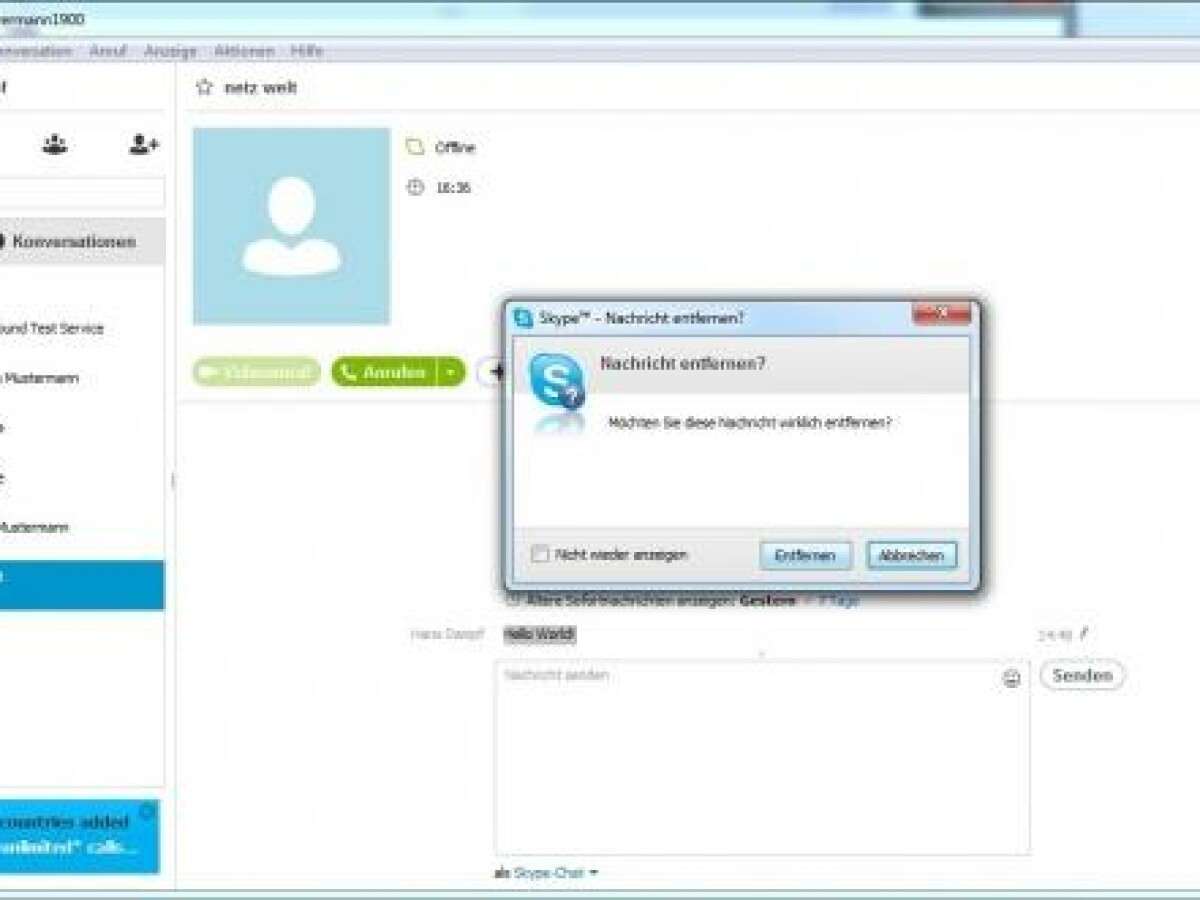 8 löschen skype chatverlauf Skype Chatverlauf