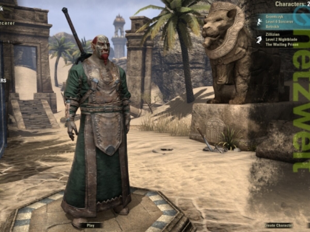 The Elder Scrolls Online Charaktererstellung