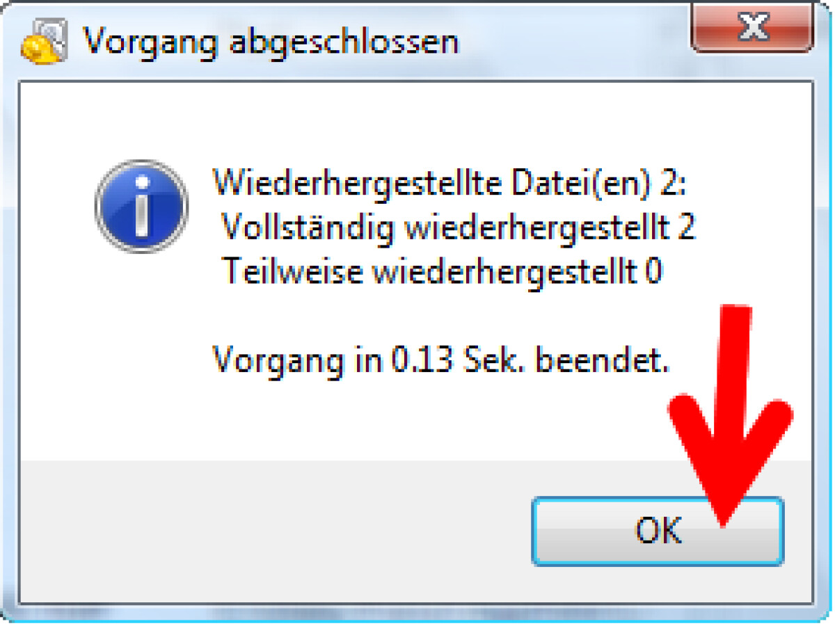 geloeschte-daten-wurden-ausgewaehlten-speicherort-wiederhergestellt-bild-screenshot-110541 Ihre Daten Wurden Bereits Abgesendet