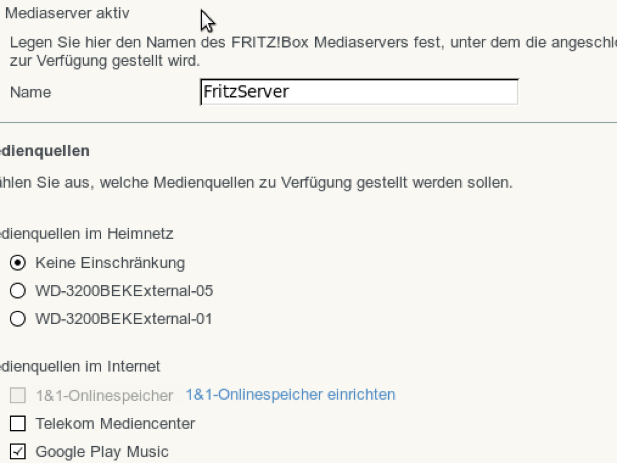 AVM Fritz!Box Mediaserver und Internetradio NETZWELT