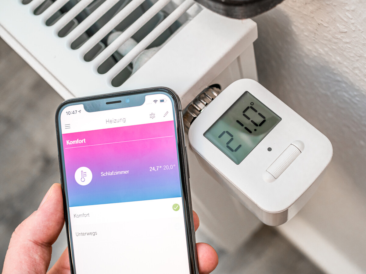 Intelligenter WIFI-Thermostat mit buntem Garten & Heimwerken Baumarkt Heizungstechnik Heizkörperthermostate 