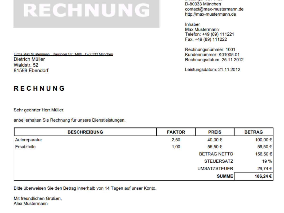 Rechnungsverwaltung Excel : Rechnungsverwalter 2 10 58 Download