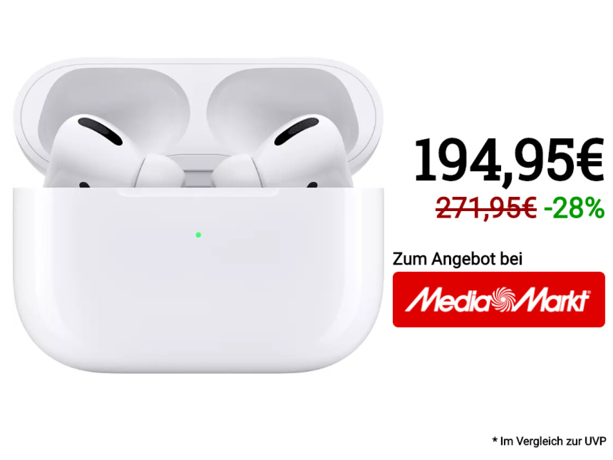 AirPods Pro: Bei Media Markt zum Bestpreis und mit Geschenk | NETZWELT