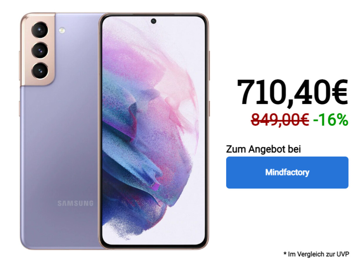 Samsung Galaxy S21 | 128 Gigabyte Speicher