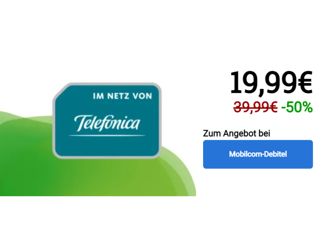 Allnet flat rate with 40 gigabytes of surfing volume for only 19.99 euros per month