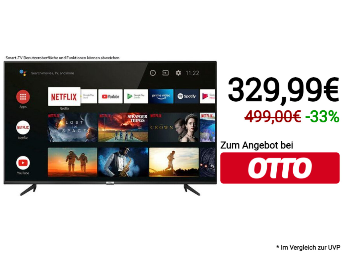Fernseher Bis 400 Euro Test 2021 TV-Sale bei Otto: Mit diesen Fernseher-Angeboten spart ihr bis zu 400