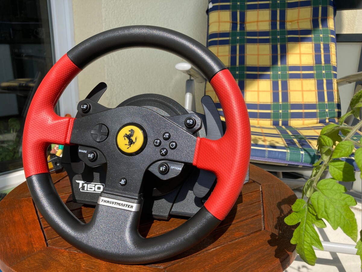 Thrustmaster T150 im Test: Ferrari-Gaming-Lenkrad für PS5, PS4