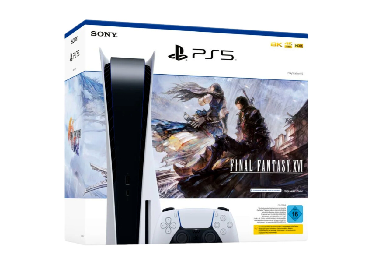PS5 en el paquete Final Fantasy 16