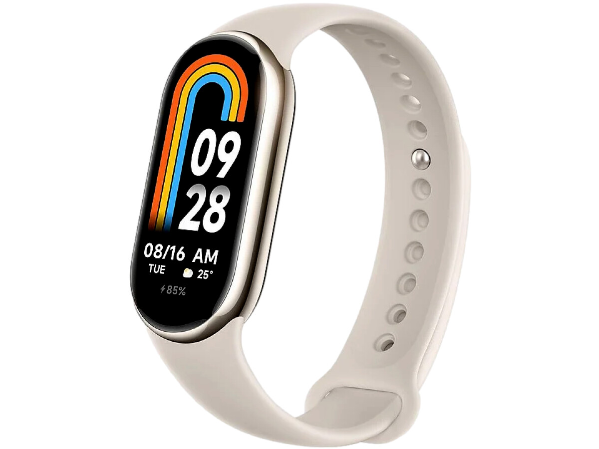 XIAOMI Smart Band 8 isolé Champagne Or