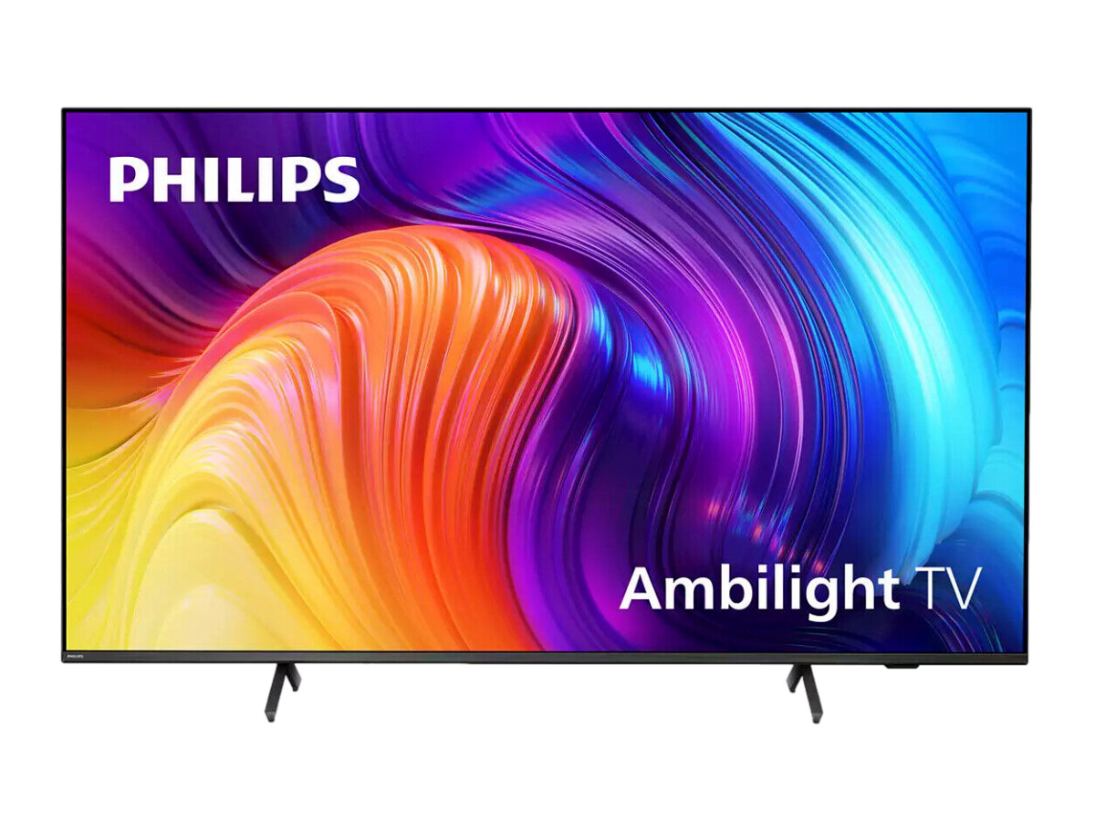 Cutout Phillips Ambilight television 65 inches