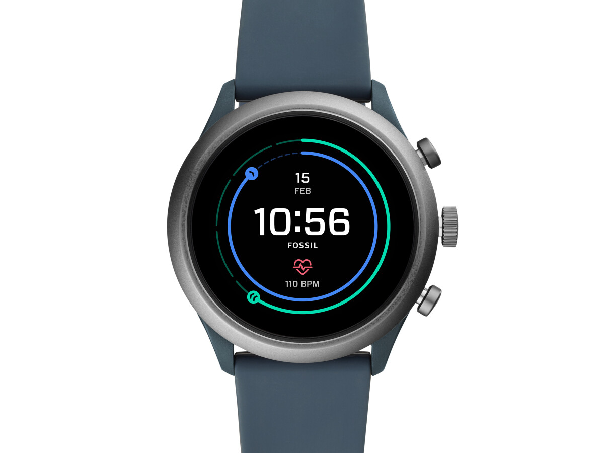 fossil smartwatch blue