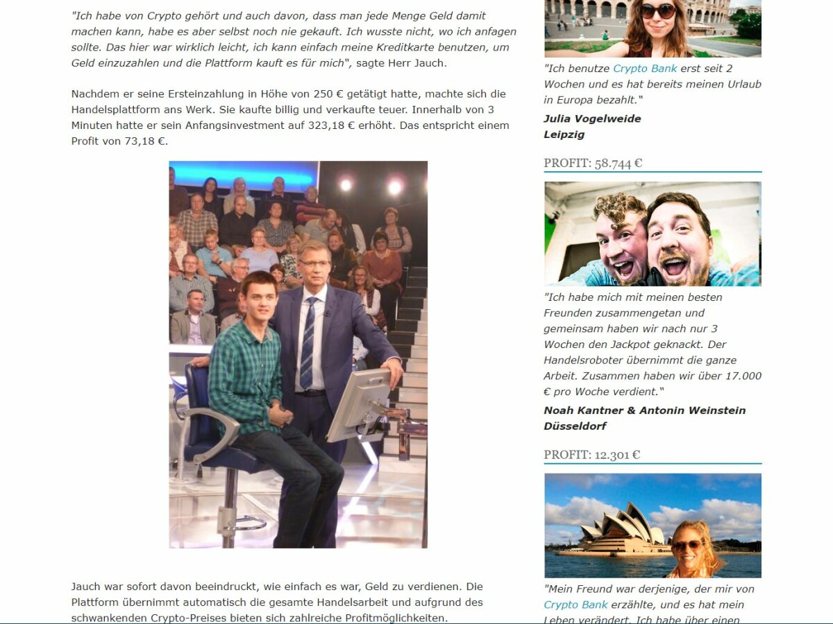 Deutsche Fernsehmoderator Günther Jauch