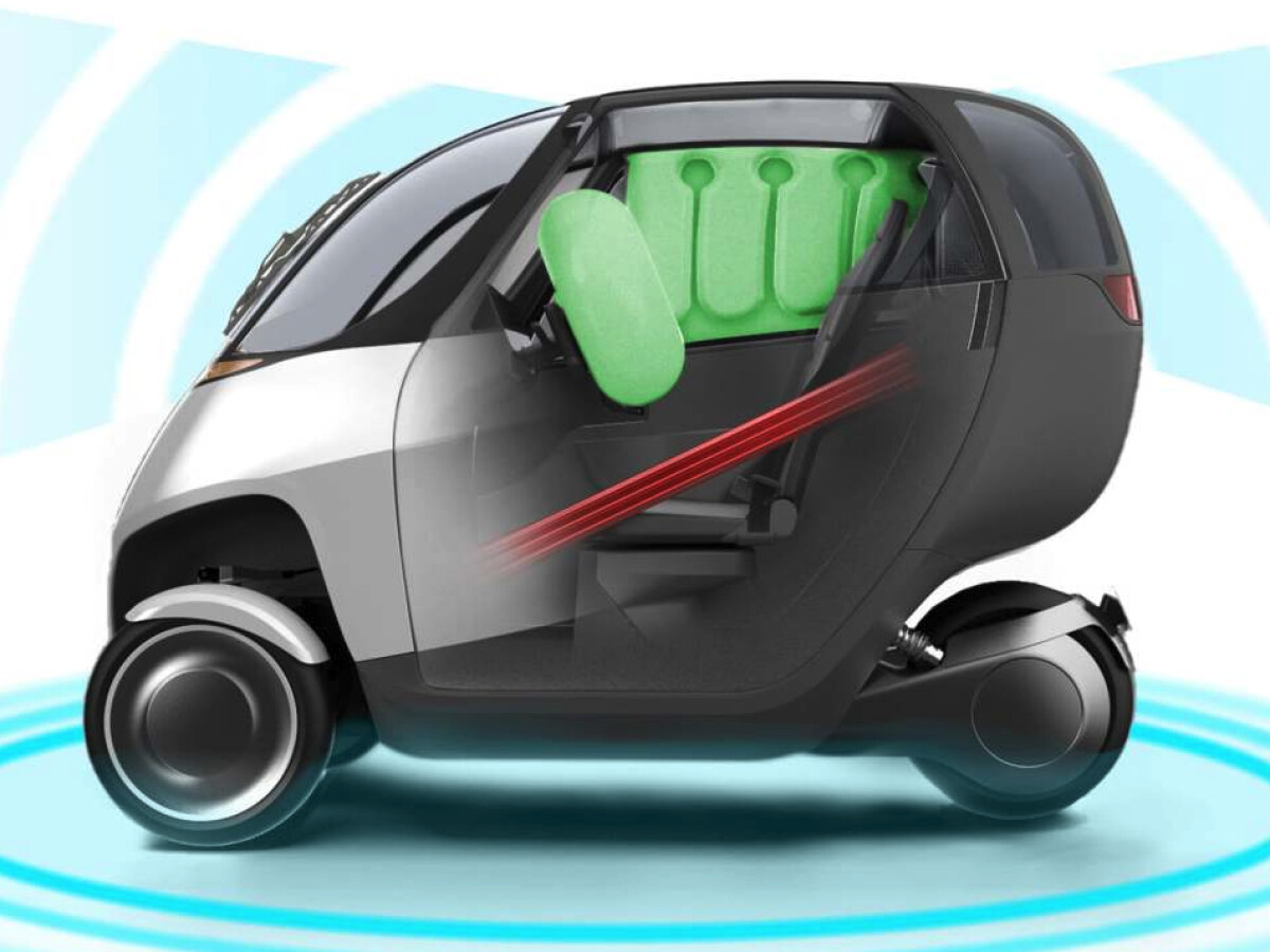 Nimbus: Schmaler Elektro-Kabinenroller mit drei Airbags und  Assistenzsystemen