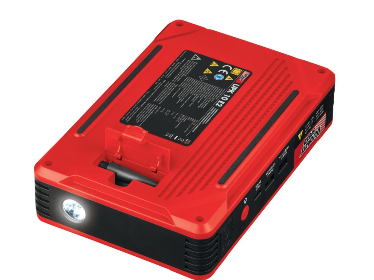 Powerbank mit Autostarthilfe und Luftkompressor: Lidl verkauft praktisches  Notfall-Gadget