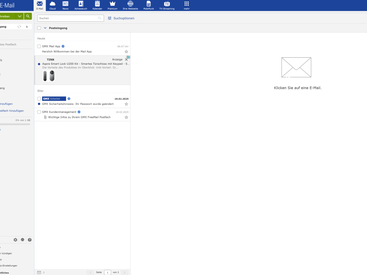 GMX im Test: Solider Freemailer, aber verschickt bloß keine schlechten  Witze! | NETZWELT