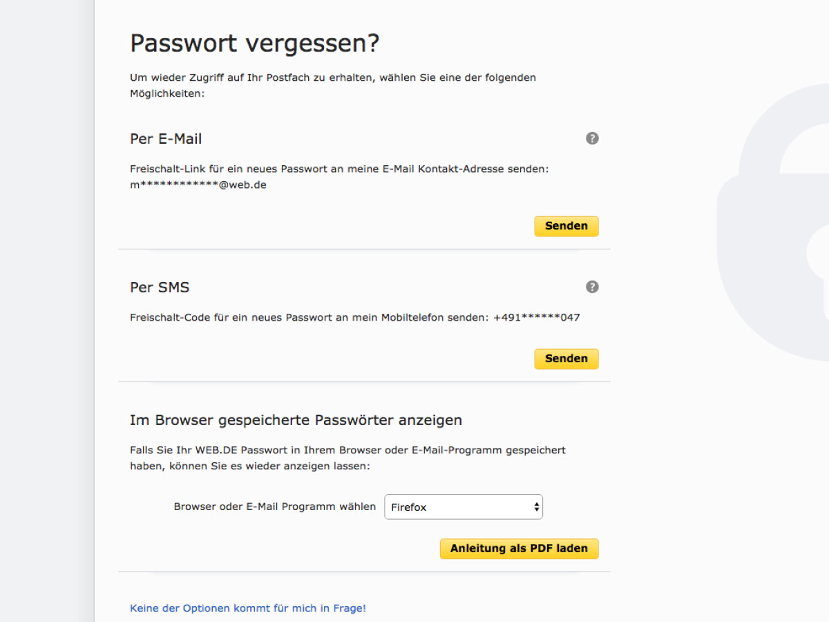 Web.de Login Anmeldung und Passwort zurücksetzen NETZWELT