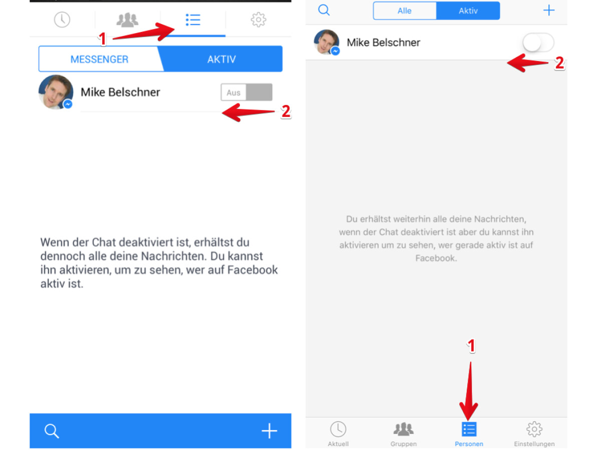 Facebook Messenger Onlinestatus in der App verbergen NETZWELT